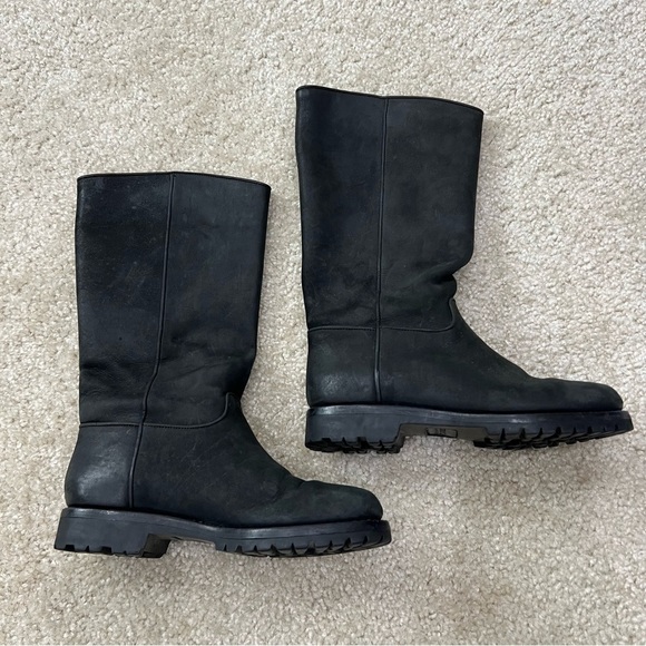 Cole Haan Black Leather Mid Calf Riding Boots Women’s Size 5 M F5755 Outdoor, - Picture 4 of 16